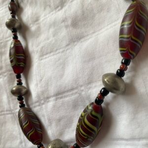 Vintage African trade beads necklace